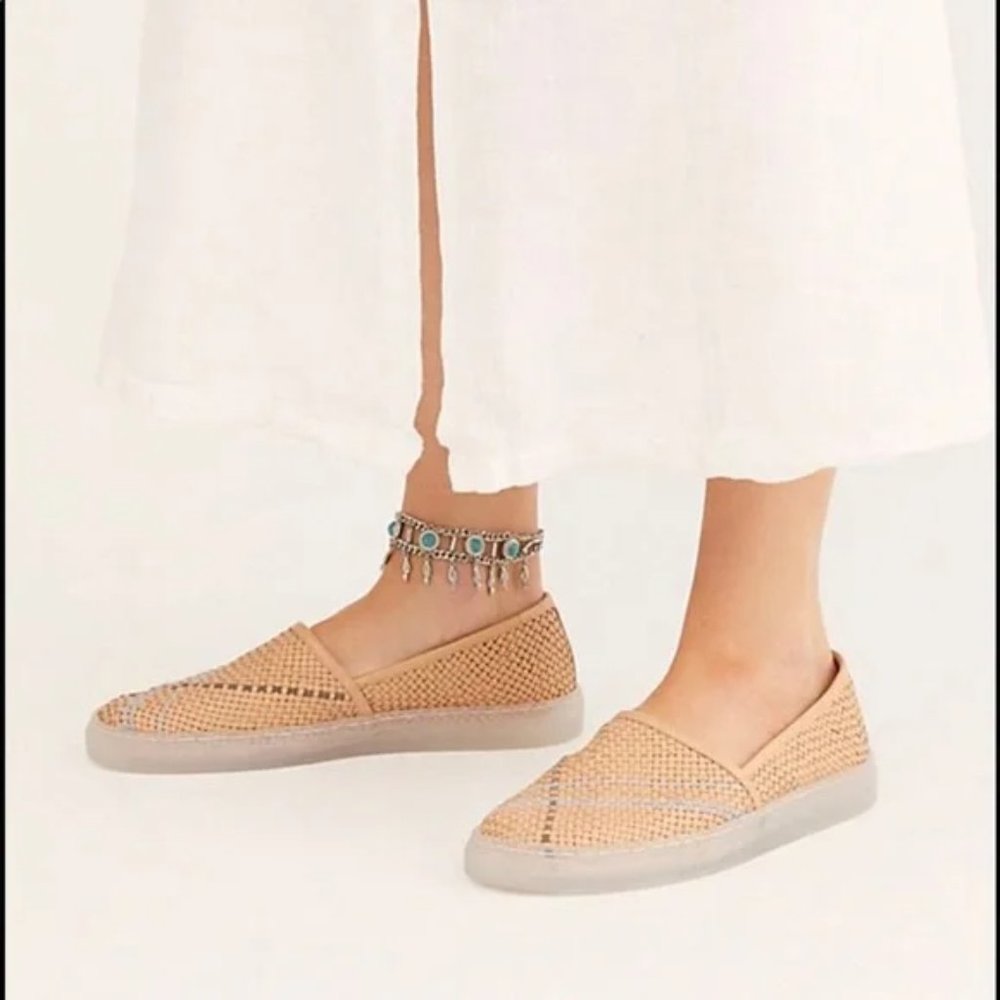 Free People Santorini Slip on Woven Sneakers Size: EU39 - Picture 3 of 9